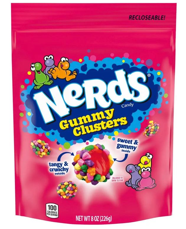 Nerds Gummy Clusters Candy Stand Up Bag