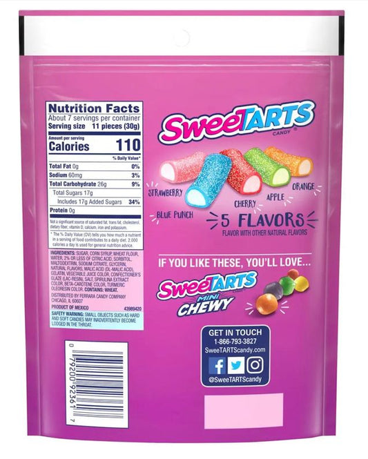 SweeTARTS Ropes Bites Candy Bag