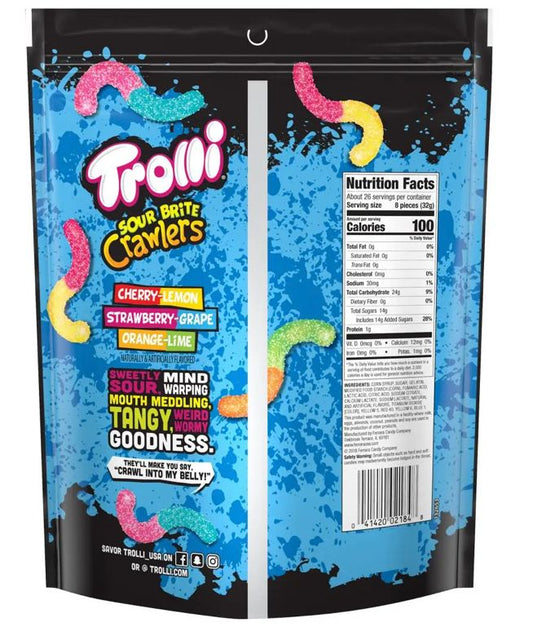 Trolli Sour Brite Crawlers Gummy Worms