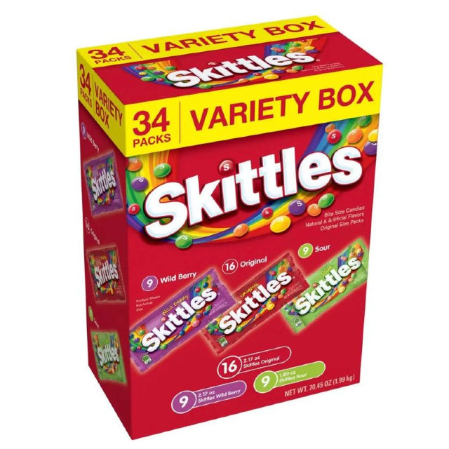 Product of Skittles Variety Pack 34 Ct.